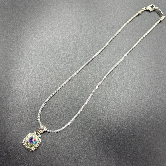 Balissima by Effy Multistone Square Pendant - Picture 9 of 12